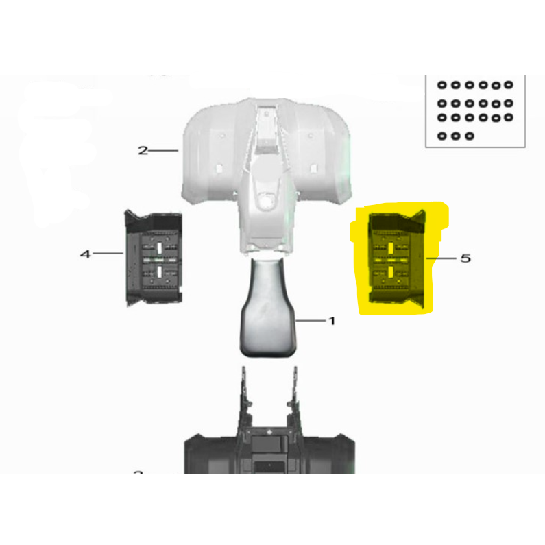 AU110 Plastffotsteg Höger - ÖREBRO MC SERVICE