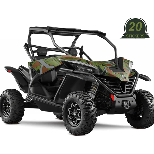 Dekalkit CFMOTO ZFORCE 1000 SPORT Grön/Brun