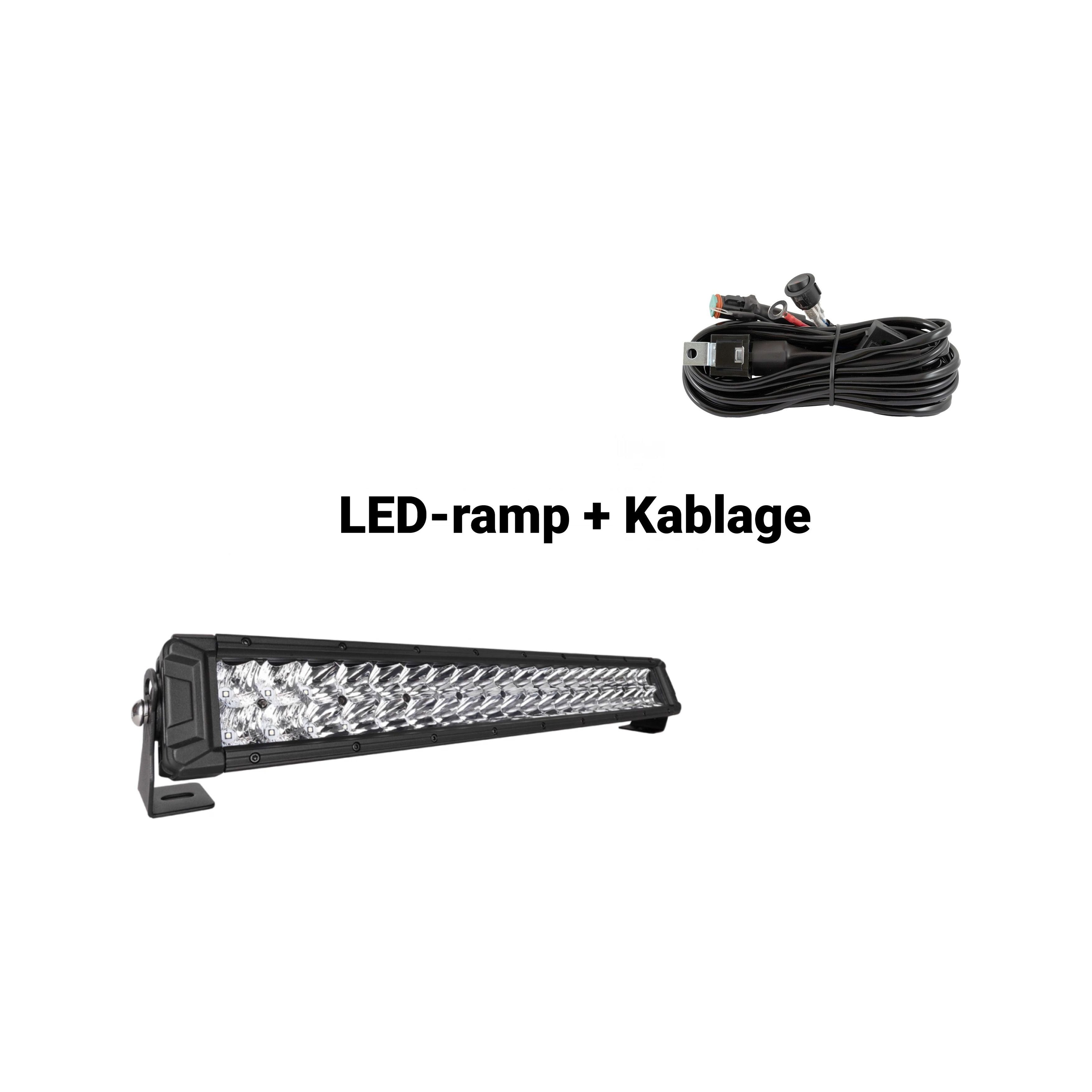 PAKET NIZLED LED-ramp + Kablage 20"/56,5cm 200W, DT-kontakt - ÖREBRO MC SERVICE