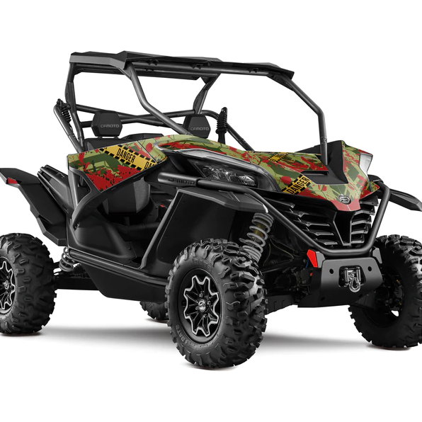 Dekalkit CFMOTO ZFORCE 1000 SPORT Grön/Röd