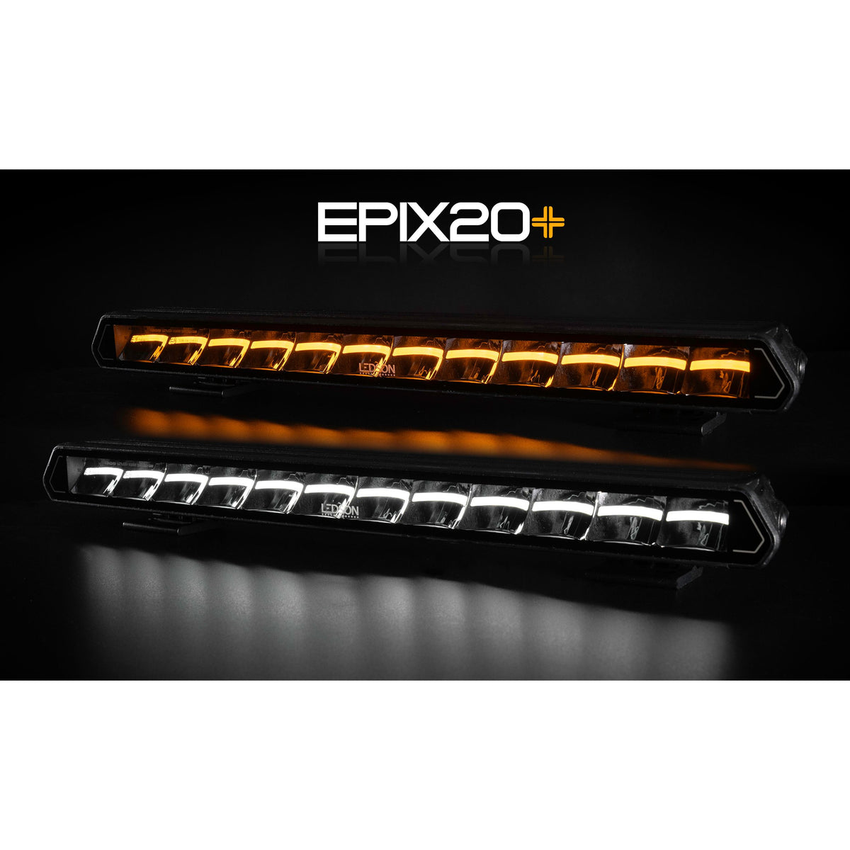 LEDSON Epix20+ Prime LED-Ramp 20" 180W Powerboost, orange/vit pos - ÖREBRO MC SERVICE