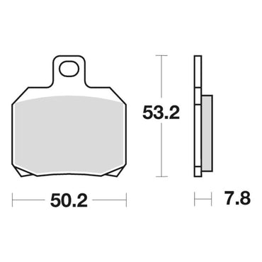 Sbs Bromsklossats Ceramic Derbi 125 - ÖREBRO MC SERVICE