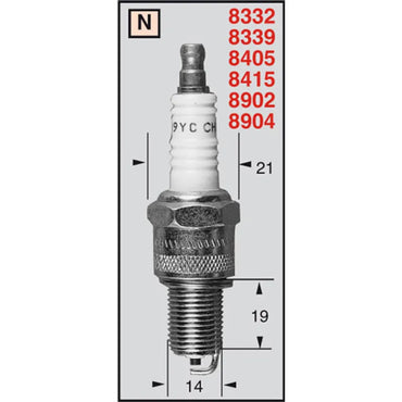 Champion Tädnstift CCH954/RN57YCC (NGK BR10EG)