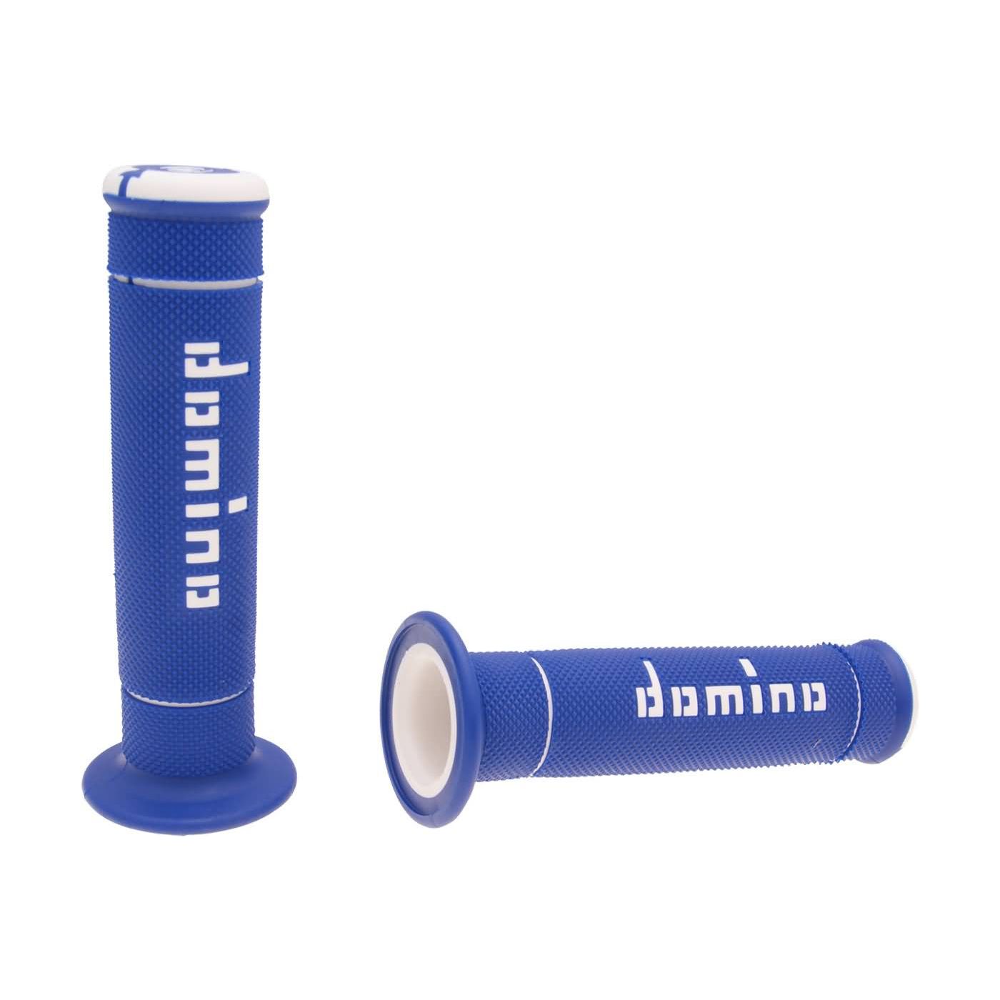 Handtag Domino Scooter 125mm Blå/Vit - ÖREBRO MC SERVICE