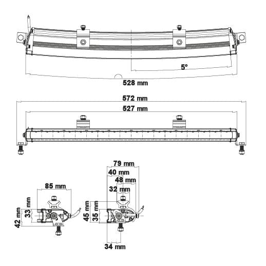 LEDSON Juno C LED-ramp 22" 90W, Curved - ÖREBRO MC SERVICE