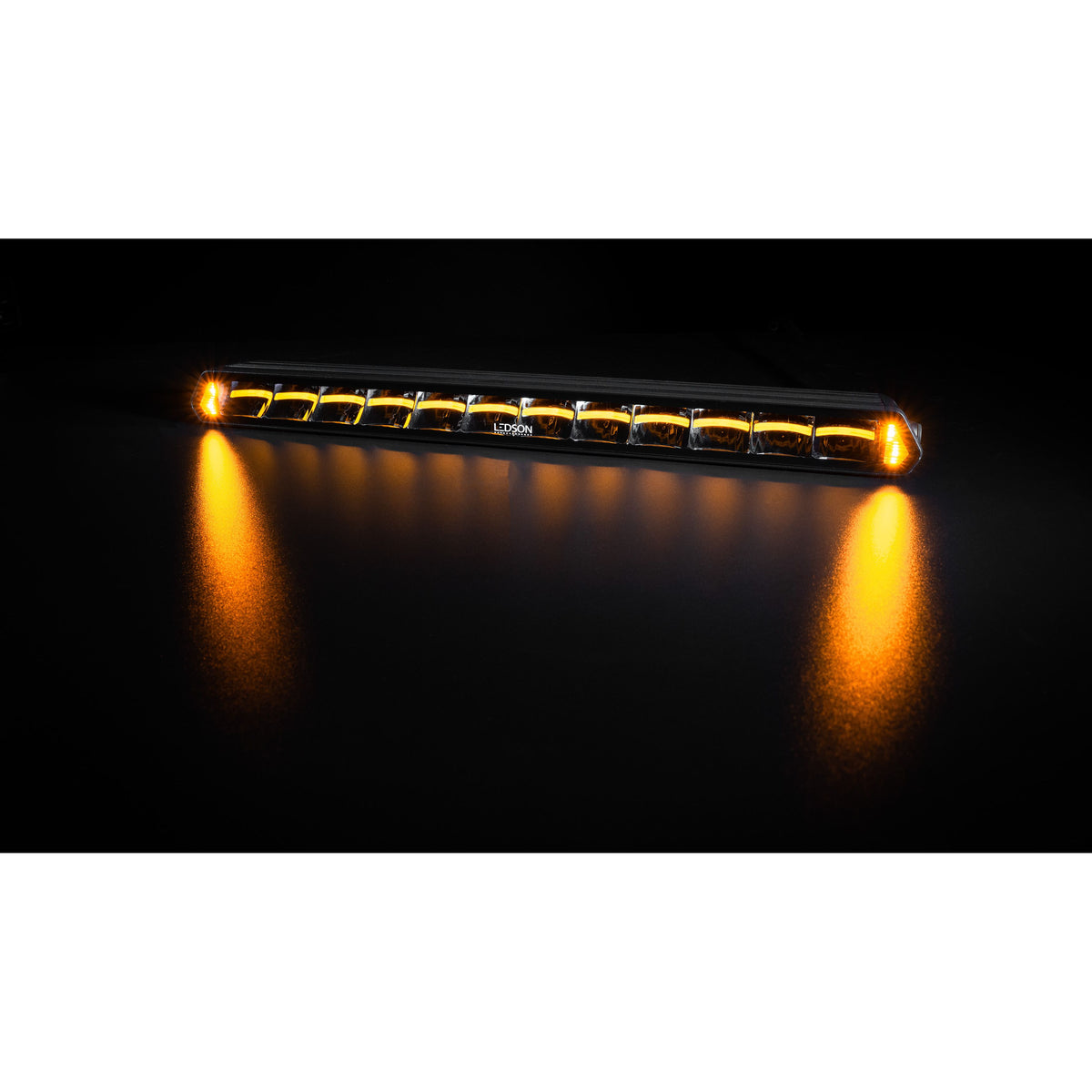 LEDSON Epix20+ Prime Strobe LED-Ramp 20" 180W Powerboost, orange/vit pos, blixt - ÖREBRO MC SERVICE
