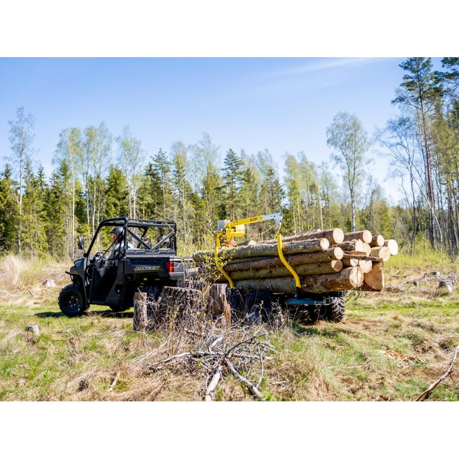 IB Komplett Timmervagn med kran boggie IB 1200 - ÖREBRO MC SERVICE