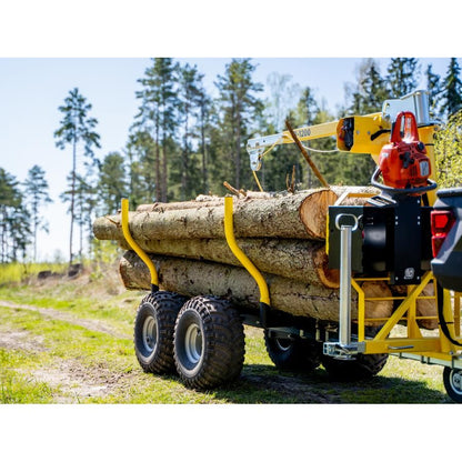 IB Komplett Timmervagn med kran boggie IB 1200 - ÖREBRO MC SERVICE