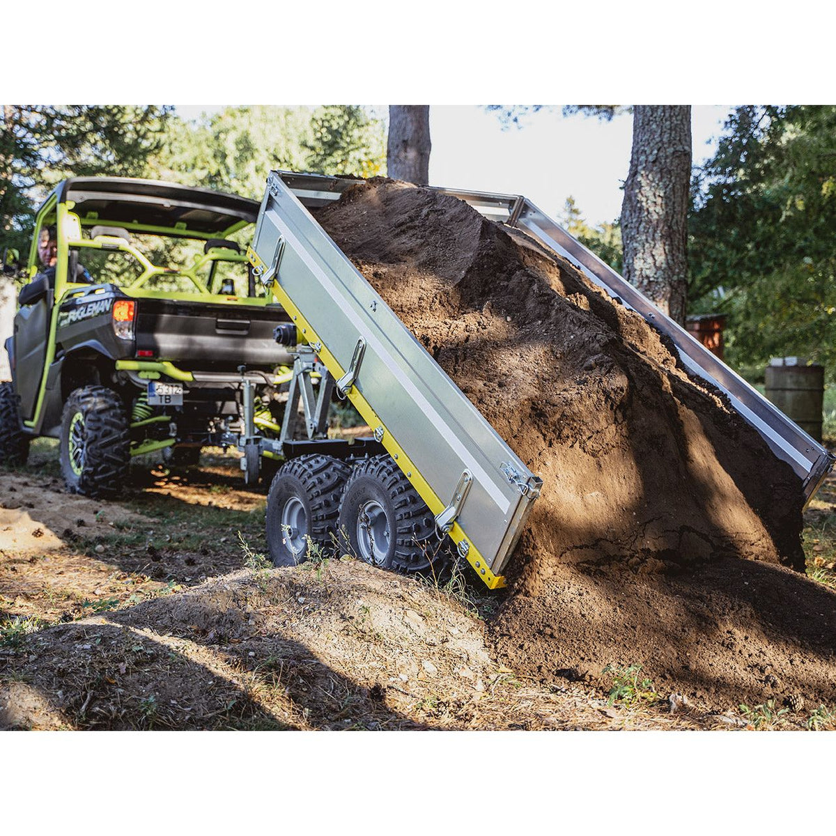 IB Fjärrstyrd komplett Tippbar ATV vagn boggie FD-1200