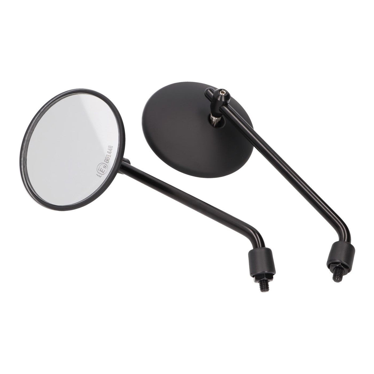 Backspeglar kit Svart Runda M8 2-pack