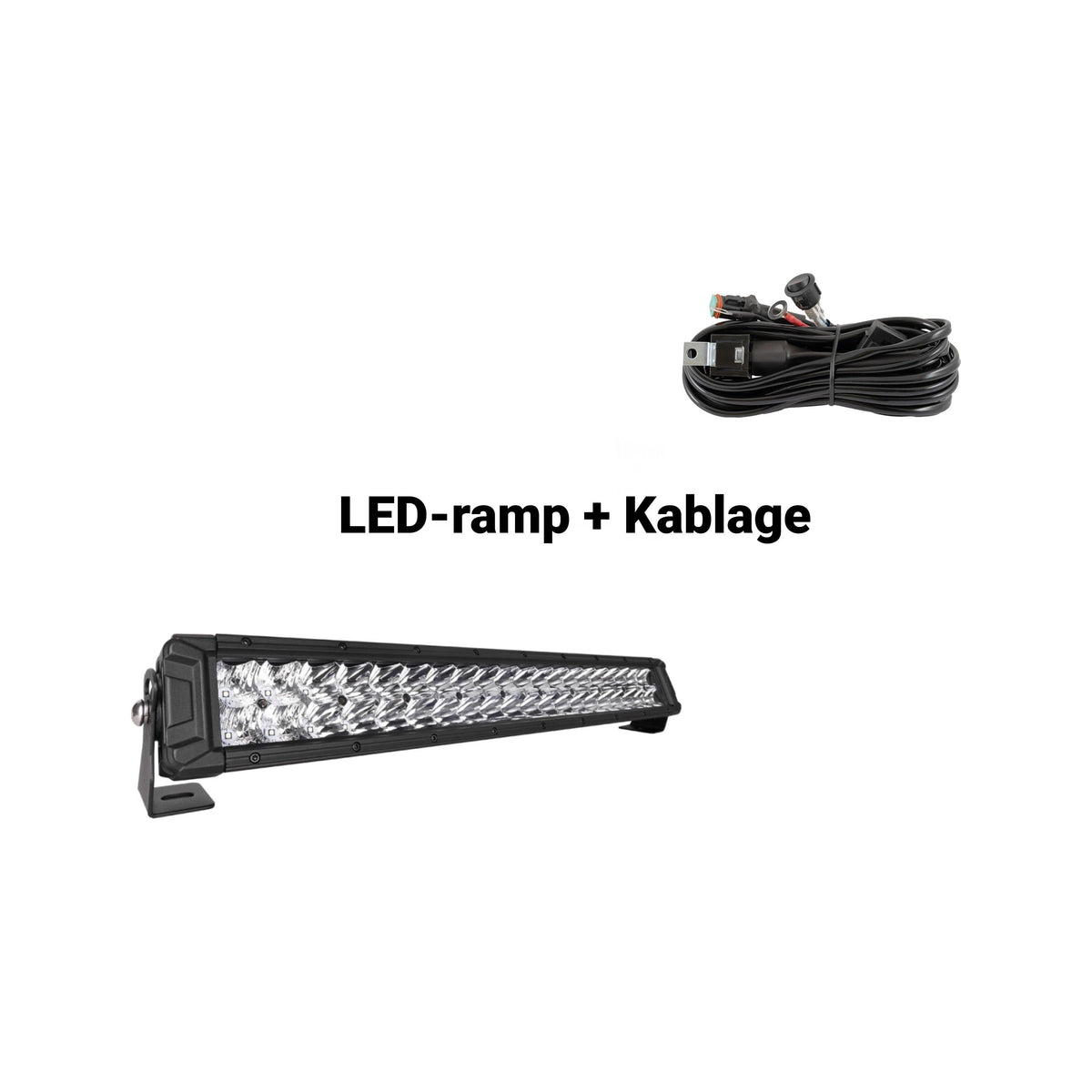 PAKET NIZLED LED-ramp + Kablage 20"/56,5cm 200W, DT-kontakt - ÖREBRO MC SERVICE