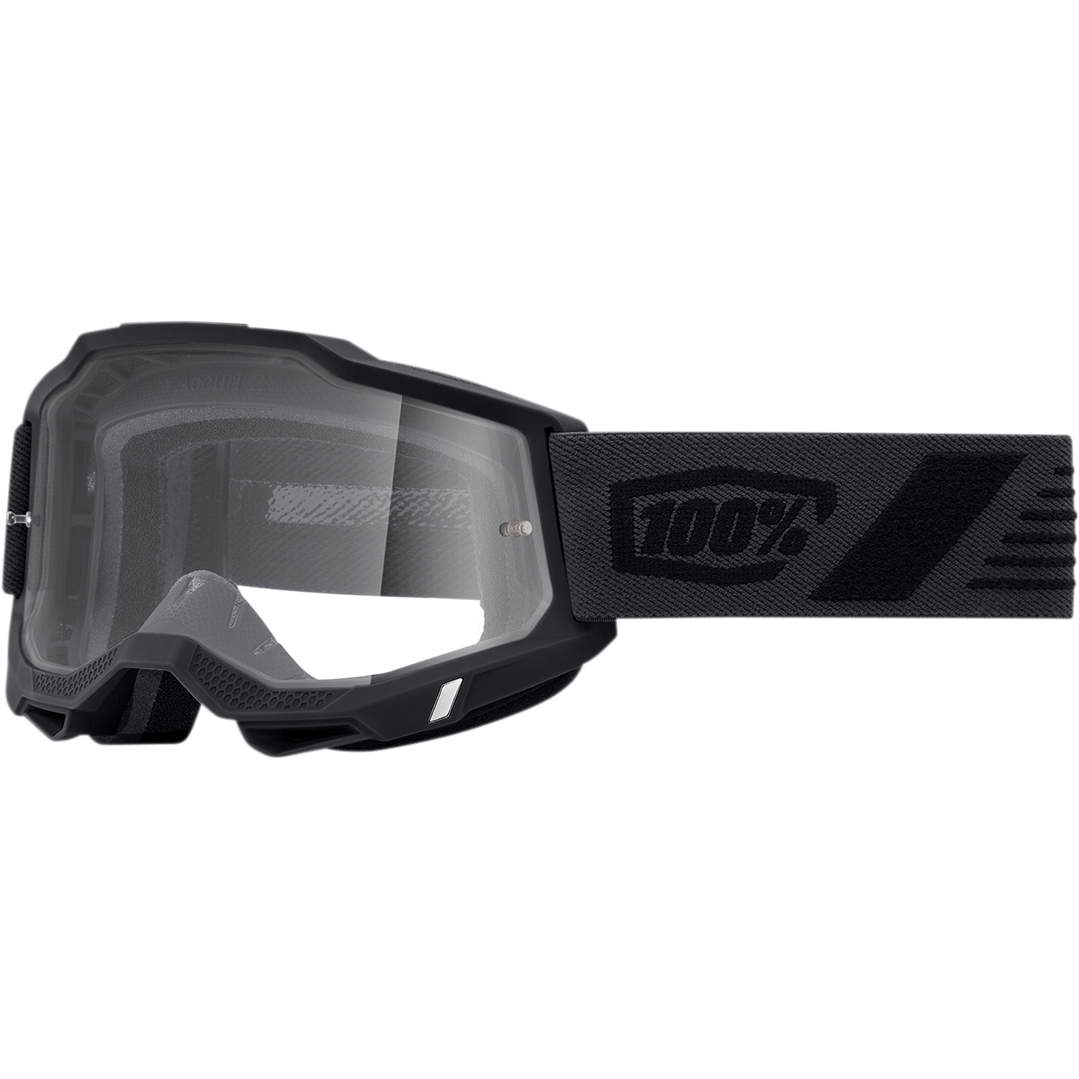 100% Goggles Accuri 2 Svart Klart glas - ÖREBRO MC SERVICE