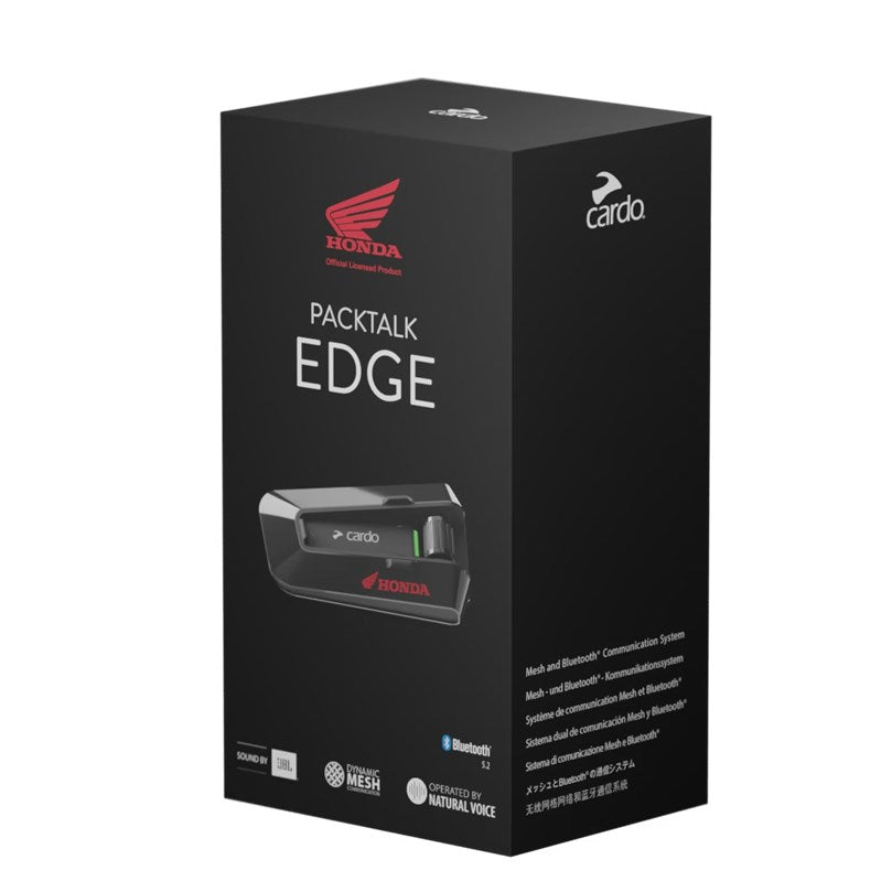 Cardo Intercom PACKTALK EDGE SINGLE 1-Pack HONDA - ÖREBRO MC SERVICE