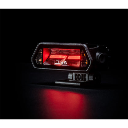 LEDSON Epix5+ Work Strobe LED-ramp, Röd/Orange pos, Blixt - ÖREBRO MC SERVICE
