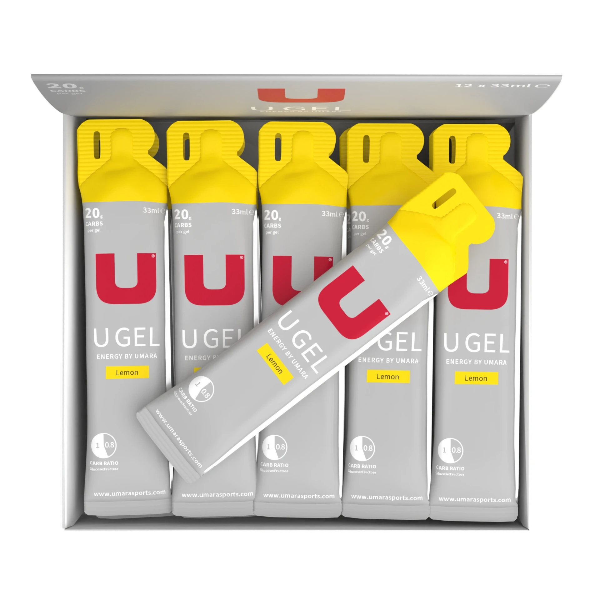 UMARA U GEL 20g Kolhydrater - 12st Citron - ÖREBRO MC SERVICE